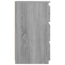 Berkfield Home Bed Cabinet Grey Sonoma 40x35x62.5 cm Engineered Wood - thumbnail 4