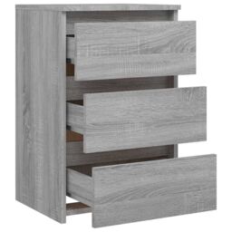 Berkfield Home Bed Cabinet Grey Sonoma 40x35x62.5 cm Engineered Wood - thumbnail 5