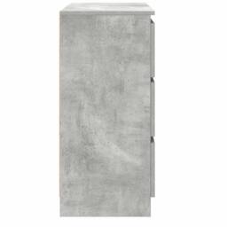 Berkfield Home Sideboard Concrete Grey 80x35x76 cm Engineered Wood - Size: 80 x 35 x 76 cm - thumbnail 7
