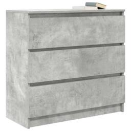 Berkfield Home Sideboard Concrete Grey 80x35x76 cm Engineered Wood - Size: 80 x 35 x 76 cm - thumbnail 4