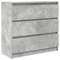 Berkfield Home Sideboard Concrete Grey 80x35x76 cm Engineered Wood - Size: 80 x 35 x 76 cm - thumbnail 1