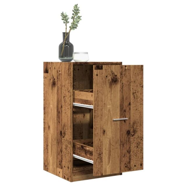 Berkfield Home Apothecary Cabinet Old Wood 40x41x77.5 cm Engineered Wood in Brown - image 1
