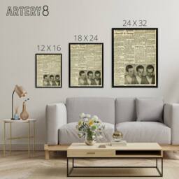 "Artery8 Assassination Kennedy JFK Harvey Oswald Framed Canvas Wall Art Print in Beige - Size: W12"" x H16""" - thumbnail 4