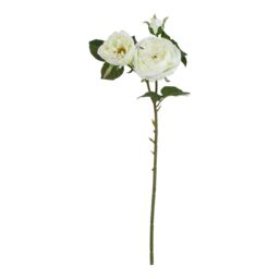 Love Lace White Charity Rose Artificial Flower - thumbnail 1