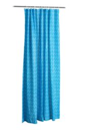 Orsina Blue Shower Curtain, Waterproof PEVA Curtain Liner For Bathtubs, Mosaic Pattern Bath Curtain For Showers