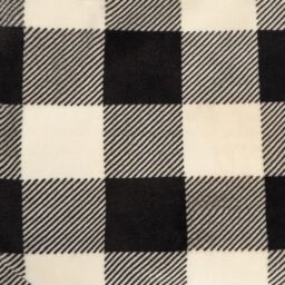 OHS Gingham Flannel Fleece Soft Reversible Throw Blanket in Natural White - Size: 130 cm x160 cm - thumbnail 7