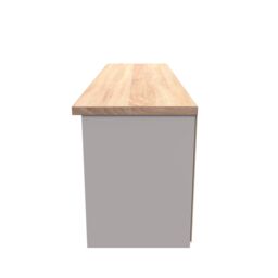 Ready Assembled 2 U Norton Wide 1 Drawer TV & Media Unit (Ready Assembled) in Taupe - Size: Large - thumbnail 2