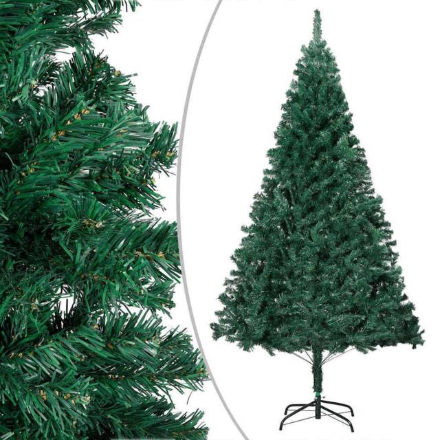 Berkfield Home Artificial Pre-lit Christmas Tree with Ball Set Green 150 cm PVC - image 1