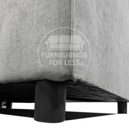 Furnishings For Less UK Casper Chenille Large 5 Seater L Shaped Corner Sofa Left Hand Facing in Grey - thumbnail 9