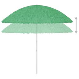 Berkfield Home Hawaii Beach Umbrella Green 300 cm - thumbnail 4