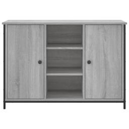 Berkfield Home Sideboard Grey Sonoma 100x35x70 cm Engineered Wood - Size: 100 x 35 x 70 cm - thumbnail 6