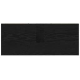 Berkfield Home Vanity Unit Black Oak Engineered Wood Medium Black Oak Vanity - thumbnail 9