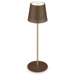 BRILONER Brown Gold 2.6W Rechargeable LED Table Lamp