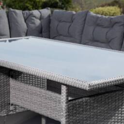 Rosewood & Stone Home Montacute - Corner, Bench & Table Dining Set in Grey on Grey - thumbnail 2