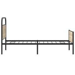 Berkfield Home Bed Frame without Mattress 100x200 cm Sonoma Oak Engineered Wood in Brown - thumbnail 6