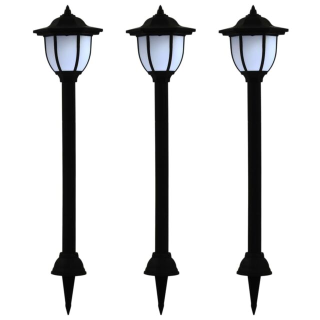 Berkfield Home Outdoor Solar Lamps 3 pcs LED Black - image 1
