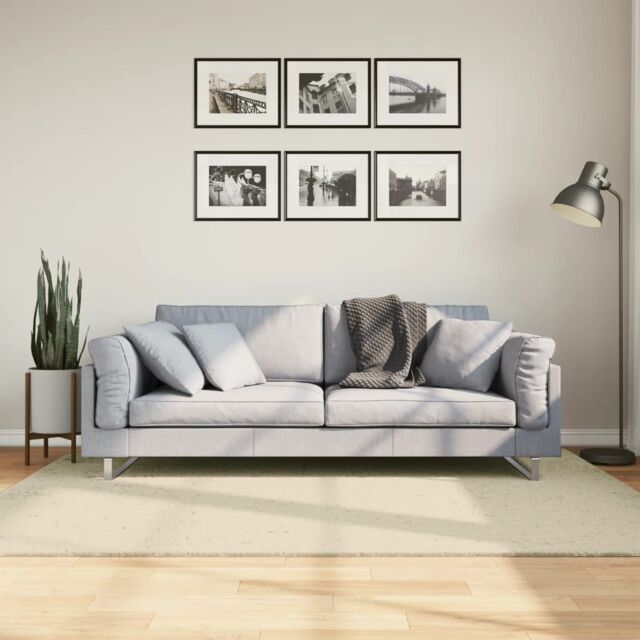 Berkfield Home Rug HUARTE Short Pile Soft & Washable Cream 140x200 cm - Size: Medium - image 1