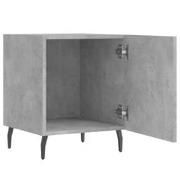 Berkfield Home Bedside Cabinets 2 pcs Concrete Grey 40x40x50 cm Engineered Wood - Size: 40 x 40 x 50 cm - thumbnail 5