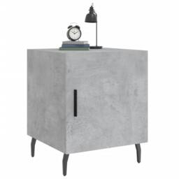 Berkfield Home Bedside Cabinets 2 pcs Concrete Grey 40x40x50 cm Engineered Wood - Size: 40 x 40 x 50 cm - thumbnail 4