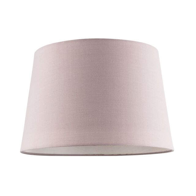 Happy Homewares Modern Cotton Fabric 12inch Drum Lampshade with White Cotton Inner in Pink - Size: 12 inches - image 1