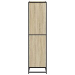 Berkfield Home Bookcase Sonoma Oak 60x35x139 cm Engineered Wood in Brown - Size: 60 x 35 x 139 cm - thumbnail 5