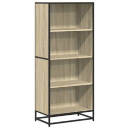 Berkfield Home Bookcase Sonoma Oak 60x35x139 cm Engineered Wood in Brown - Size: 60 x 35 x 139 cm - thumbnail 2