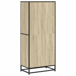 Berkfield Home Bookcase Sonoma Oak 60x35x139 cm Engineered Wood in Brown - Size: 60 x 35 x 139 cm - thumbnail 6