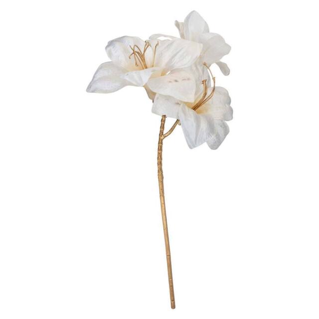 VFM e-Store Christmas Amarylis Spray Decoration 56cm x 22cm Cream X 1 - Size: 56 cm x 22 cm - image 1