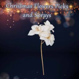 VFM e-Store Christmas Amarylis Spray Decoration 56cm x 22cm Cream X 1 - Size: 56 cm x 22 cm - thumbnail 3