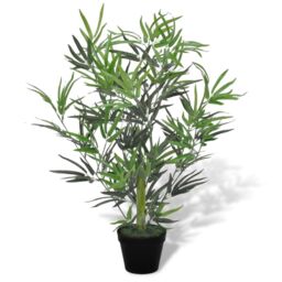 Berkfield Home Artificial Bamboo Tree with Pot 80 cm in Green - thumbnail 1