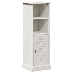 Berkfield Home Bathroom Cabinet with Storage White Solid pine wood - thumbnail 2