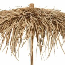 Berkfield Home Tiki Umbrella with Banana Leaf Canopy 180 cm Bamboo - thumbnail 6