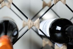 BarCraft 8-Bottle Metal Wine Rack in Black - thumbnail 6