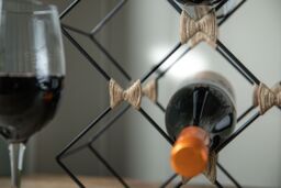 BarCraft 8-Bottle Metal Wine Rack in Black - thumbnail 8