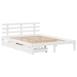 Berkfield Home Bed Frame with Drawers without Mattress White 160x200 cm - thumbnail 3