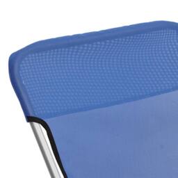 Berkfield Home Beautiful Folding Beach Chairs 2 pcs Blue Textilene&Powder-coated - thumbnail 9