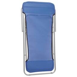 Berkfield Home Beautiful Folding Beach Chairs 2 pcs Blue Textilene&Powder-coated - thumbnail 8