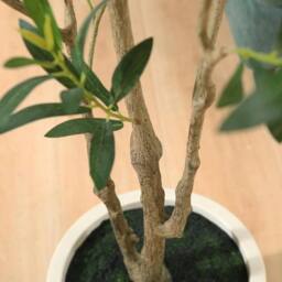 VOGREX Artificial Olive Tree Indoor 150cm/5ft Faux Silk Plant in Green - thumbnail 5