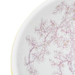 Berkfield Home Countertop Basin White & Yellow Round Œ¶41x14 cm Ceramic - Size: 41x14 cm - thumbnail 5