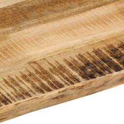 Berkfield Home Table Top Live Edge 100x80x3.8 cm Solid Wood Rough Mango in Brown - thumbnail 7