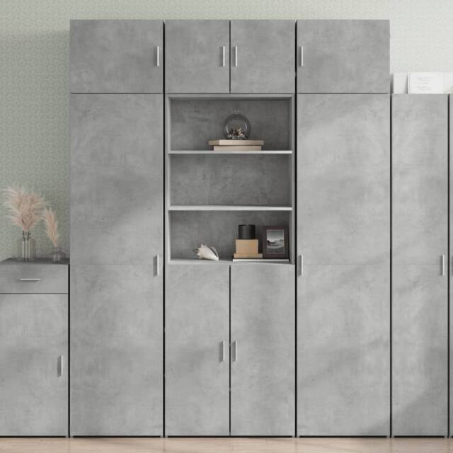 Berkfield Home Highboard Concrete Grey 70x42.5x185 cm Engineered Wood - image 1