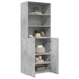 Berkfield Home Highboard Concrete Grey 70x42.5x185 cm Engineered Wood - thumbnail 3