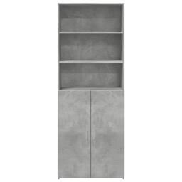Berkfield Home Highboard Concrete Grey 70x42.5x185 cm Engineered Wood - thumbnail 4