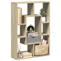 Berkfield Home Bookcase Sonoma Oak 63x20x90 cm Engineered Wood in Brown - Size: 63 x 20 x 90 cm - thumbnail 1