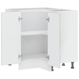 Berkfield Home Kitchen Corner Base Cabinet¬†Porto Concrete Grey Engineered Wood - thumbnail 6