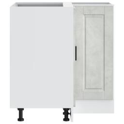 Berkfield Home Kitchen Corner Base Cabinet¬†Porto Concrete Grey Engineered Wood - thumbnail 7