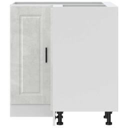 Berkfield Home Kitchen Corner Base Cabinet¬†Porto Concrete Grey Engineered Wood - thumbnail 5