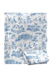 Netflix Bridgerton Around The Ton Toile Soft Throw Blanket 152 X 127 Cm - thumbnail 2