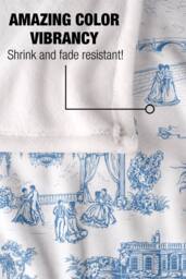 Netflix Bridgerton Around The Ton Toile Soft Throw Blanket 152 X 127 Cm - thumbnail 4