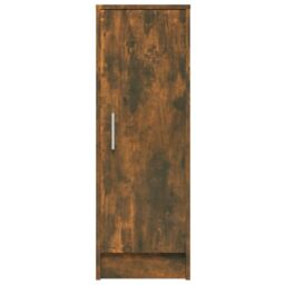 Berkfield Home Shoe Cabinet Smoked Oak 32x35x92 cm Engineered Wood in Brown - Size: 32 x 35 x 92 cm - thumbnail 6